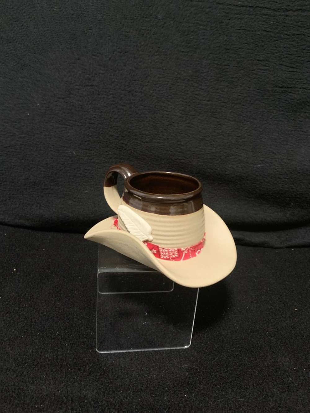 🤠 Muddy Waters Cowboy Hat Stoneware Coffee Mug – Vintage Western